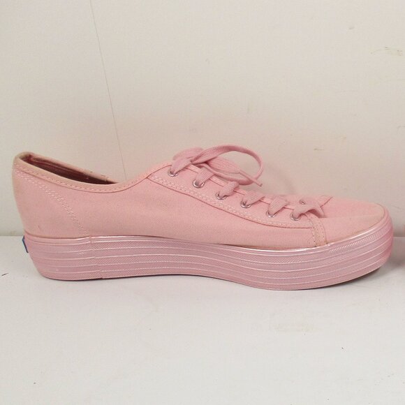 Keds Canvas Women's Pink Shoes Ortholite Sneakers Blue Jays Baseball Size 9 US - Picture 4 of 11